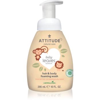 Attitude Baby Leaves Pear Nectar umývacia pena 2 v 1 pre deti 295 ml