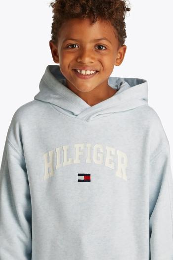 Detská mikina Tommy Hilfiger s kapucňou, s potlačou, KB0KB09574