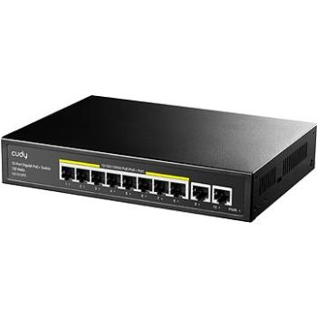 CUDY 8-Port Gigabit PoE+ Switch with 2 Gigabit Uplink Ports 120W (GS1010PE)