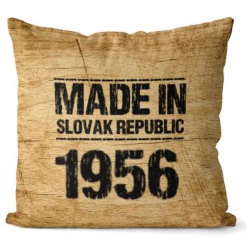 Vankúš Made In + rok (Veľkosť: 40 x 40 cm, rok: 1956)