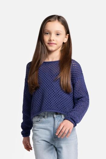 Detský bavlnený sveter Coccodrillo tenký, COSMIC GIRL JUNIOR