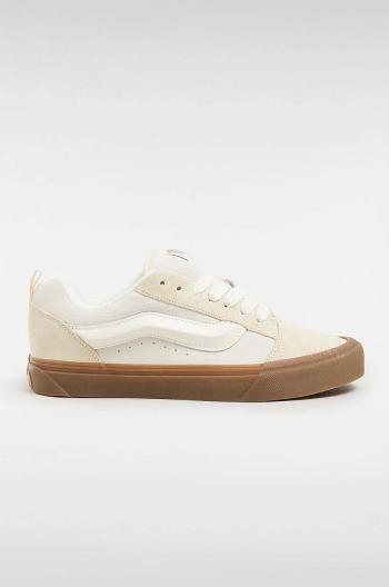 Semišové tenisky Vans Knu Skool béžová farba, VN0009QCDBS1