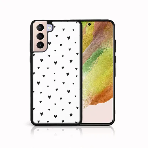 MY ART Ochranný kryt pre Samsung Galaxy S22 5G BLACK HEARTS (167)