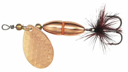 Kinetic trblietka fizz copper/red ribbon - veľkosť háčika 6 hmotnosť 7 g