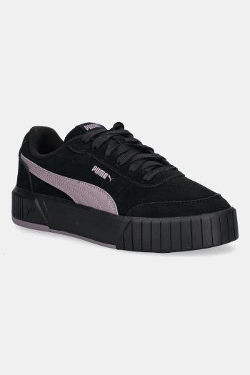 Semišové tenisky Puma Carina Mia SD čierna farba, 402638