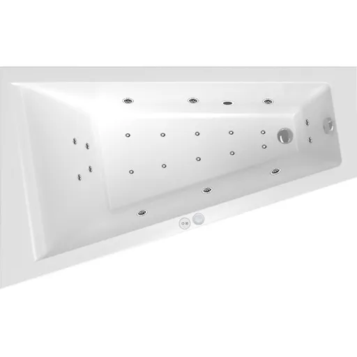 Masážna vaňa SIKO Idea Plus 160x100 cm MEDIUM akrylát pravá SIKOHMMID160100P