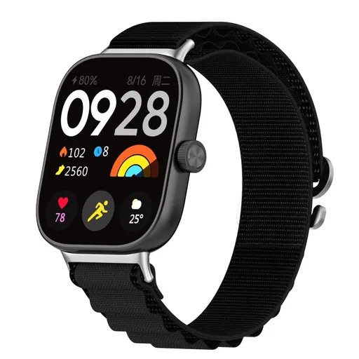 NYLON Vymeniteľný remienok pre Xiaomi Redmi Watch 5 čierny
