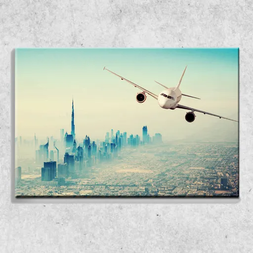 Foto na plátne Lietadlo Dubai 90x60 cm