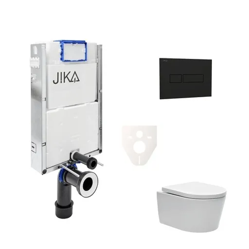 Cenovo zvýhodnený závesný WC set Jika na zamurovanie + WC SAT Brevis SIKOJW3