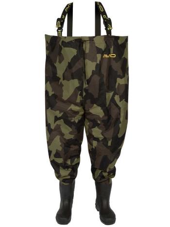 Avid carp prsačky distortion camo chest waders - 45