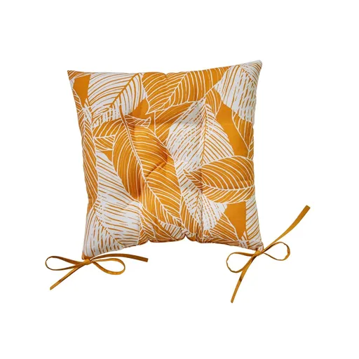 Sada 2 obojstranných sedákov na stoličku s potlačou listov