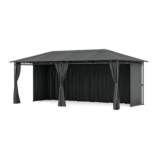 Blumfeldt Mondo 3x6 altánok s kovovým rámom a 4 bočnými stenami