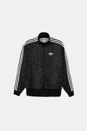 Mikina adidas Originals Firebird čierna farba, vzorovaná, JV7579