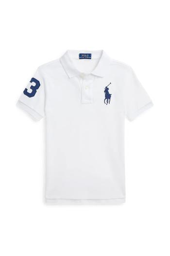 Polo tričko Polo Ralph Lauren biela farba, jednofarebné, 322703635099