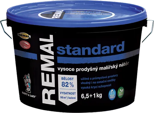 REMAL STANDARD - Paropriepustná interiérová farba biela 15 kg