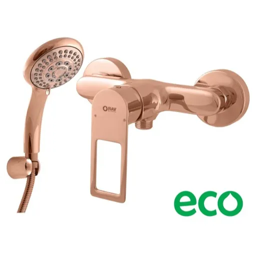 Sprchová batéria RAV SLEZÁK Nil so sprchovacím setom 150 mm zlatá ružová NL281.5/1ZRL