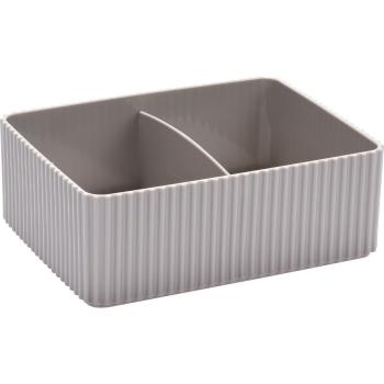 Organizator cosmetice Stripe maro, 16 x 12 cm, maro