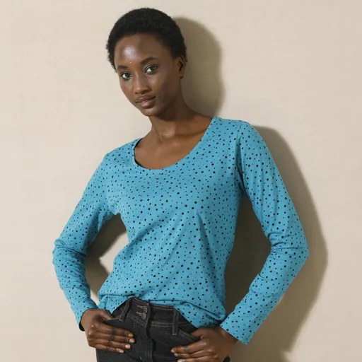 Tričko s bodkovanou potlačou z bio bavlny