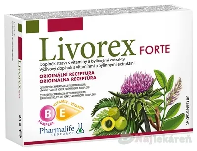 PHARMALIFE Livorex Forte 30 tabliet