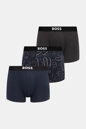 Boxerky BOSS 3-pak čierna farba, 50549856