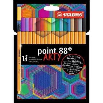 STABILO point 88, 18 ks, puzdro, „ARTY (4006381557450)