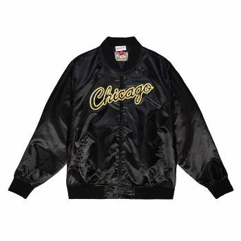 Mitchell & Ness Chicago Bulls Big Face 4.0 Satin Jacket black - M