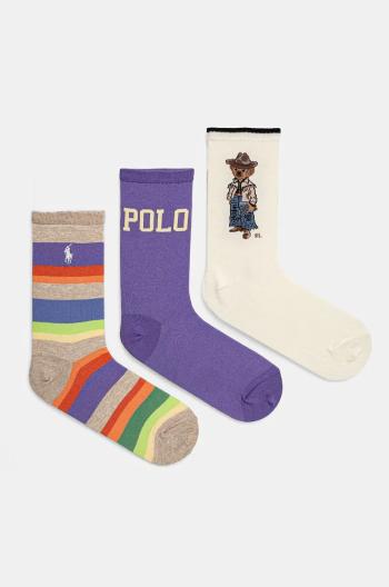 Ponožky Polo Ralph Lauren 3-pak dámske, 455955248