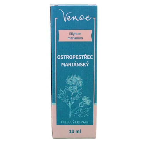 Venoc olejový extrakt z Ostropestreca mariánskeho - bezalkoholová tinktúra 10 ml