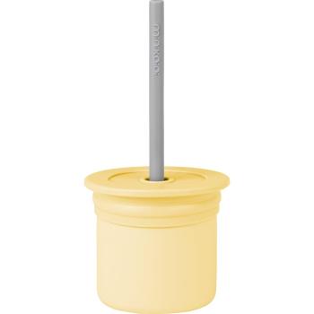 Minikoioi Sip+Snack Set jedálenská sada pre deti Yellow / Grey 1 ks