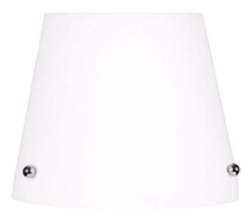 Biele sklenené tienidlo pre stojacu lampu Tango