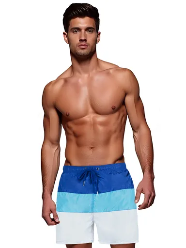 Pánske plavky modro-biele Dstreet SX2517