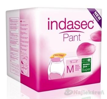 Indasec Pant Super M plienkove nohavičky navliekacie, boky 80-110cm, savosť 1900ml, 10ks