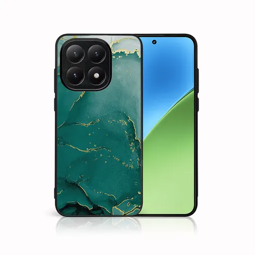 MY ART Ochranný kryt pre Xiaomi 15T GREEN MARBLE (145)