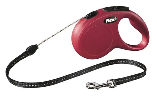 Vodítko Flexi Classic NEW lanko S 8 m červené (do 12 kg)