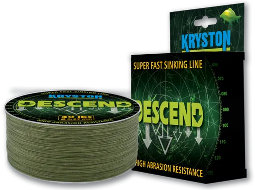 Kryston descend potápivá šnúra zelená 600 m - 0,27 mm 30 lb