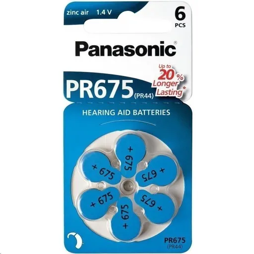 PANASONIC Zinkovzduchová batéria PR-675(44)/6LB AA 1, 2V (Blister 4ks)