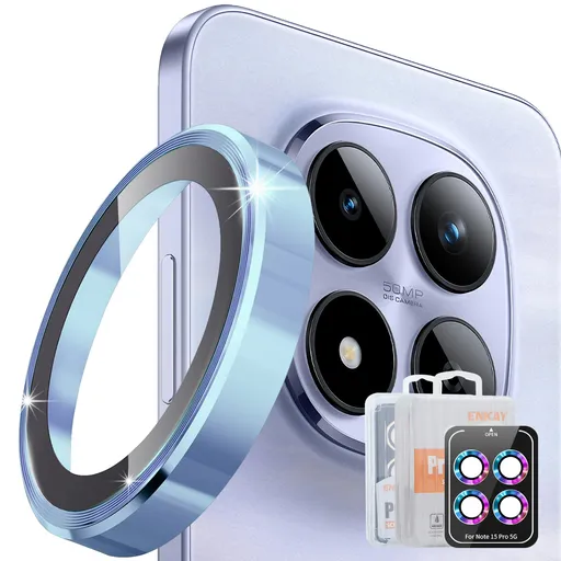 ENKAY ALU Sklo pre fotoaparát Xiaomi Redmi Note 15 Pro 5G / Redmi Note 15 Pro+ 5G / POCO M8 Pro 5G LIGHT BLUE