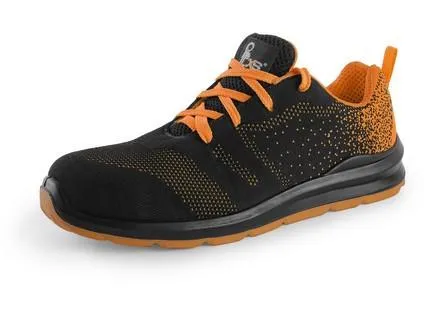 Obuv poltopánka CXS TEXLINE CRES S1, s oceľ.šp., čierno-oranžová, veľ. 39