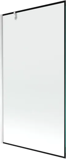 MEXEN/S - Next vaňová zástena FIX 100 x 150, čierna dekor, chróm 895-100-000-00-70-01