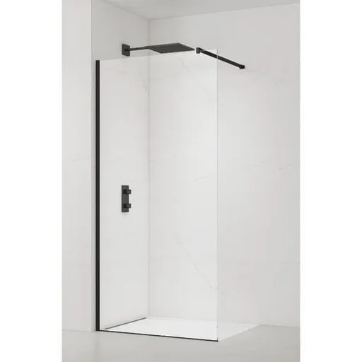 Sprchová zástena Walk-in 160 cm SAT čierna SATBWI160PRC