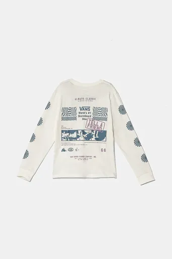 Detská bavlnená košeľa s dlhým rukávom Vans Always Classic BFF