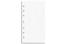 Filofax štvorčekový papier, biely, 20 listov - Osobný