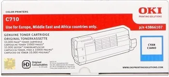 OKI 44318607 azúrový (cyan) originálny toner