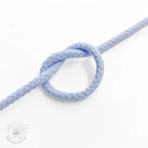 Bavlnená šnúra 5 mm light blue