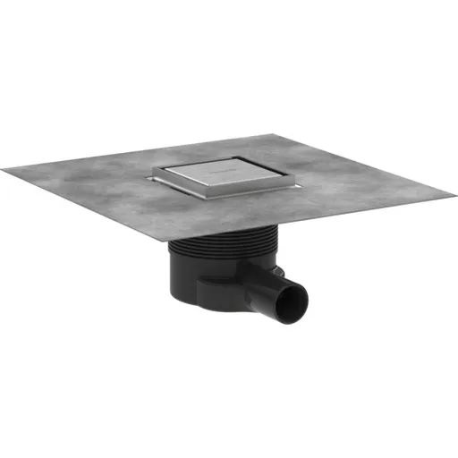 Hansgrohe RainDrain Brilliance podlahový vpust dn40 10 cm kefovaný nerez nerez 56250800