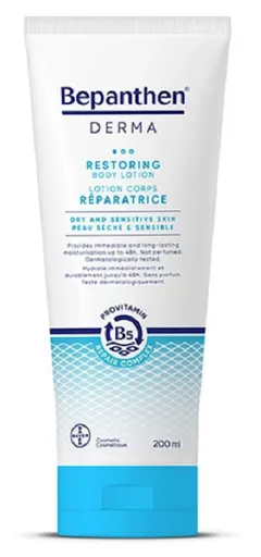 Bepanthen DERMA RESTORING BODY LOTION hydratačné a vyživujúce telové mlieko 200ml