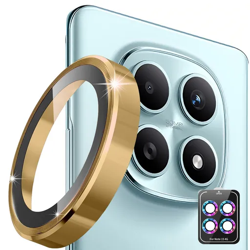 ENKAY ALU Sklo pre fotoaparát Xiaomi Redmi Note 15 GOLDEN