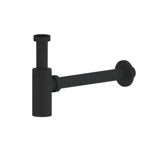 Umývadlový sifón SAT Project 5/4 DN32 čierna mat plast SATSIFMPLB