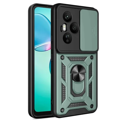 RING CAMERA Kryt s držiakom pre Honor 400 Pro 5G zelený