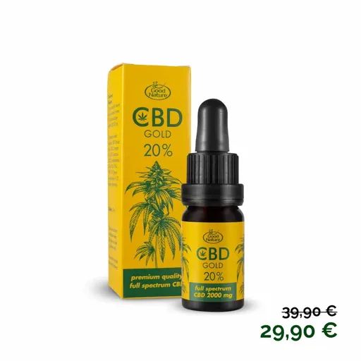 CBD GOLD 20 %, Full spectrum olej – 10 ml